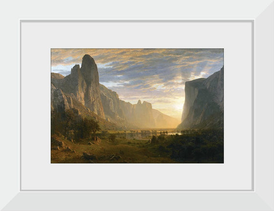 "Looking Down Yosemite Valley, California(1865)", Albert Bierstadt