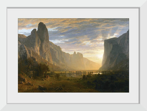 "Looking Down Yosemite Valley, California(1865)", Albert Bierstadt