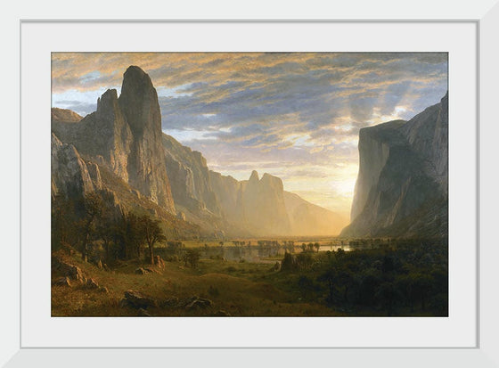 "Looking Down Yosemite Valley, California(1865)", Albert Bierstadt