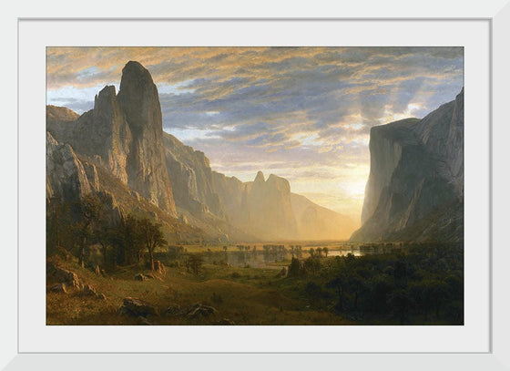 "Looking Down Yosemite Valley, California(1865)", Albert Bierstadt