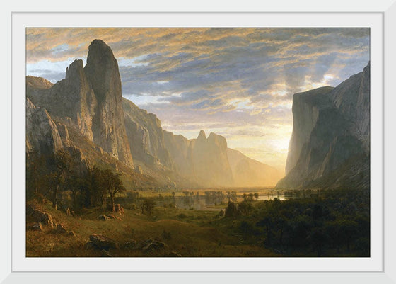 "Looking Down Yosemite Valley, California(1865)", Albert Bierstadt