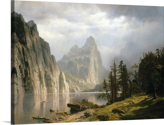 "Merced River, Yosemite Valley(1866)", Albert Bierstadt