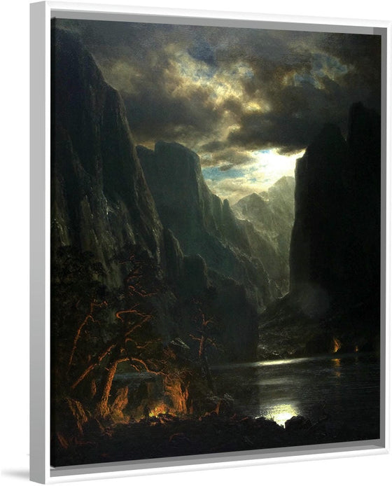 "Moonlight on the Merced(1864)", Albert Bierstadt