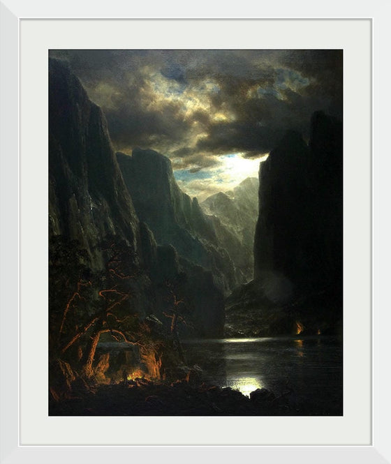 "Moonlight on the Merced(1864)", Albert Bierstadt