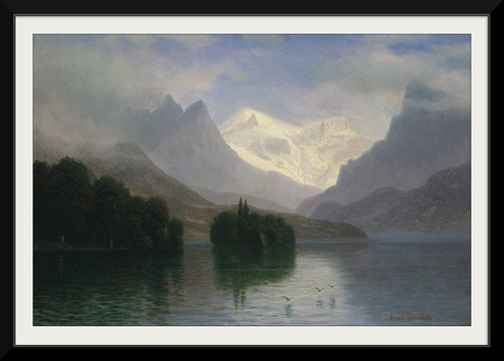 "Mountain Scene(1880-1890)", Albert Bierstadt