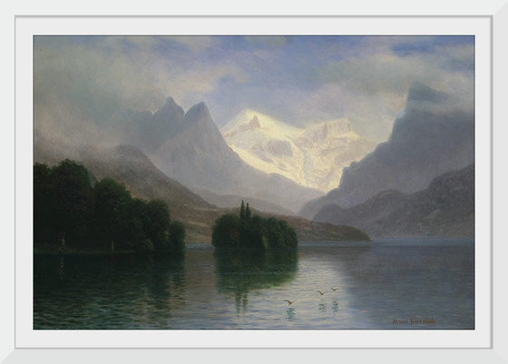 "Mountain Scene(1880-1890)", Albert Bierstadt