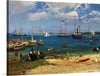 "Nassau Harbor(c.1877)", Albert Bierstadt