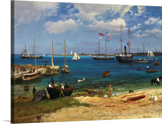 "Nassau Harbor(c.1877)", Albert Bierstadt