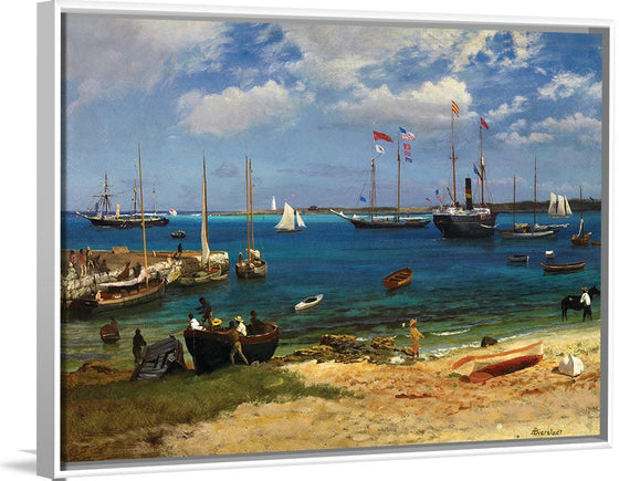 "Nassau Harbor(c.1877)", Albert Bierstadt