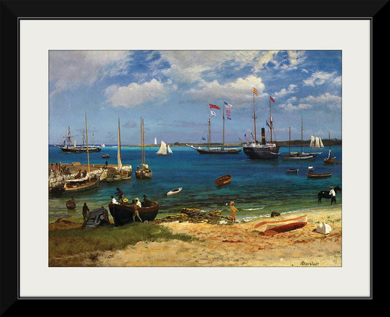 "Nassau Harbor(c.1877)", Albert Bierstadt