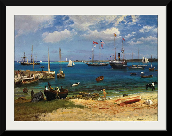 "Nassau Harbor(c.1877)", Albert Bierstadt