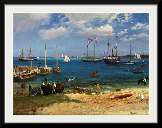 "Nassau Harbor(c.1877)", Albert Bierstadt