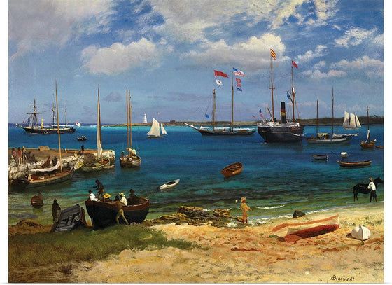 "Nassau Harbor(c.1877)", Albert Bierstadt