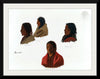 "Studies of Indian Chiefs Made at Fort Laramie(c.1859)", Albert Bierstadt