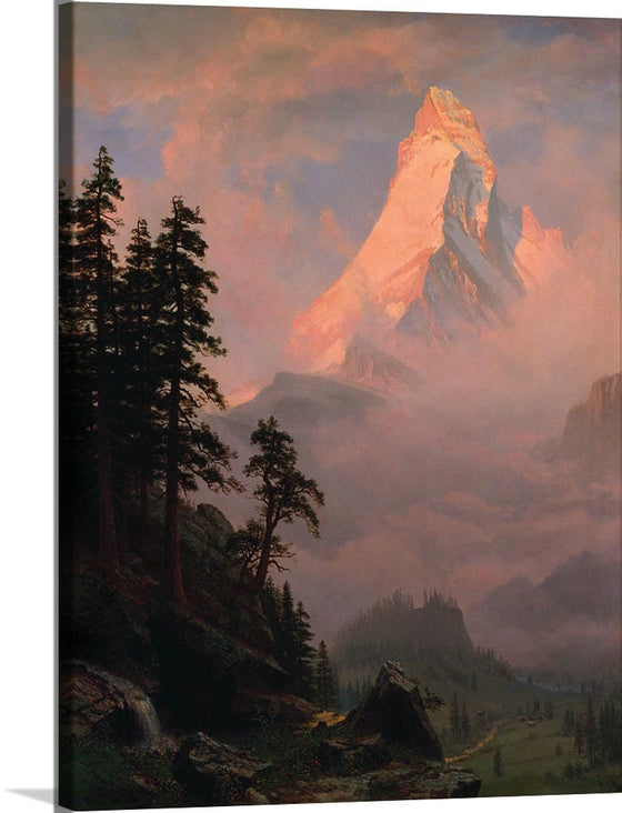 "Sunrise on the Matterhorn(c.1875)", Albert Bierstadt