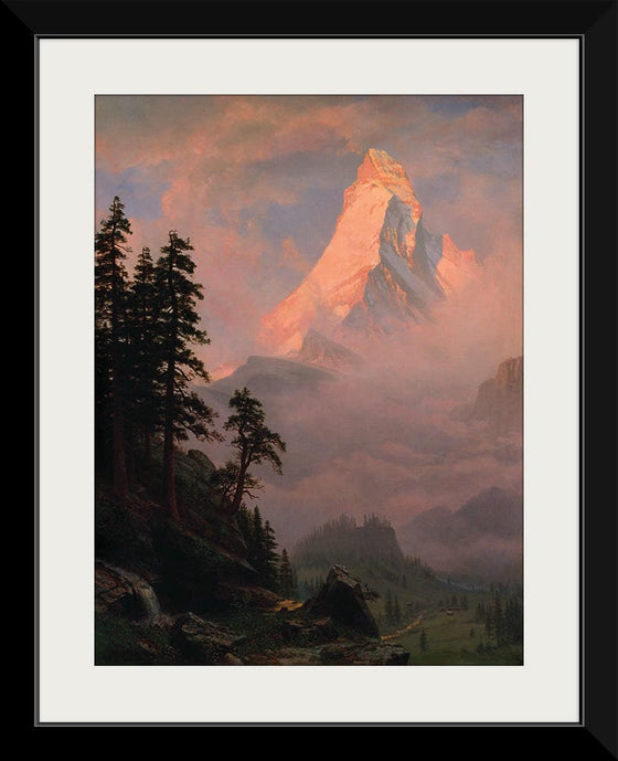 "Sunrise on the Matterhorn(c.1875)", Albert Bierstadt