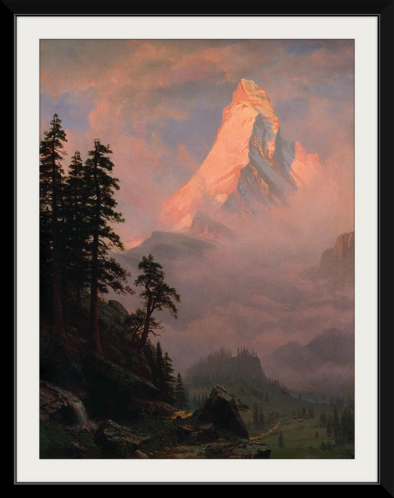 "Sunrise on the Matterhorn(c.1875)", Albert Bierstadt