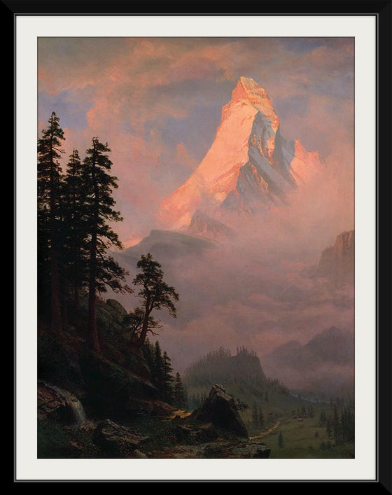 "Sunrise on the Matterhorn(c.1875)", Albert Bierstadt