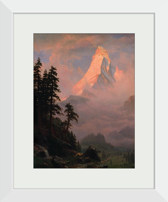 "Sunrise on the Matterhorn(c.1875)", Albert Bierstadt