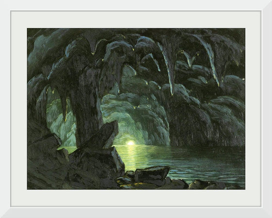 "The Blue Grotto, Capri(1857-1860)" , Albert Bierstadt