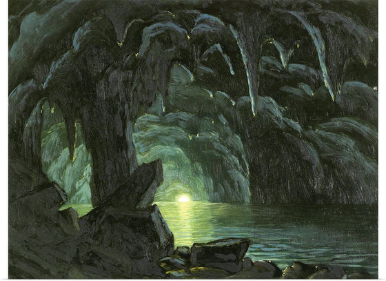 "The Blue Grotto, Capri(1857-1860)" , Albert Bierstadt