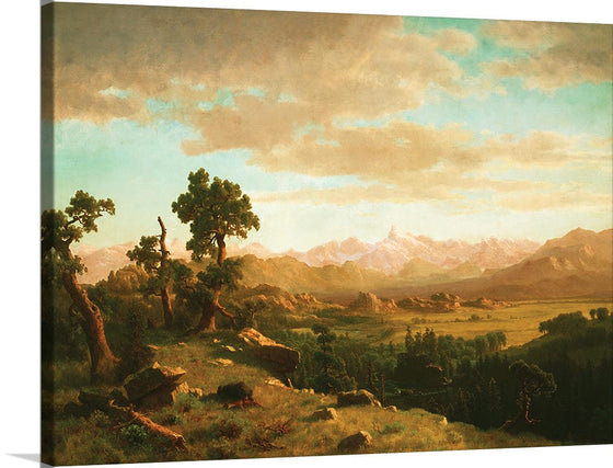 "Wind River Country(1860)" , Albert Bierstadt