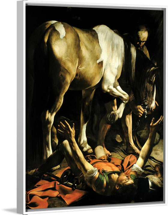 "The Conversion on the Way to Damascus(1600-1601):, Caravaggio