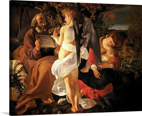 "Rest on the Flight into Egypt(1597)", Caravaggio