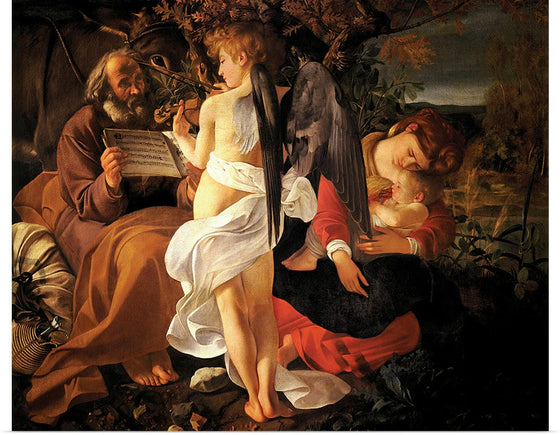 "Rest on the Flight into Egypt(1597)", Caravaggio