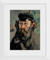 "Self-Portrait in a Casquette(1872)", Paul Cezanne