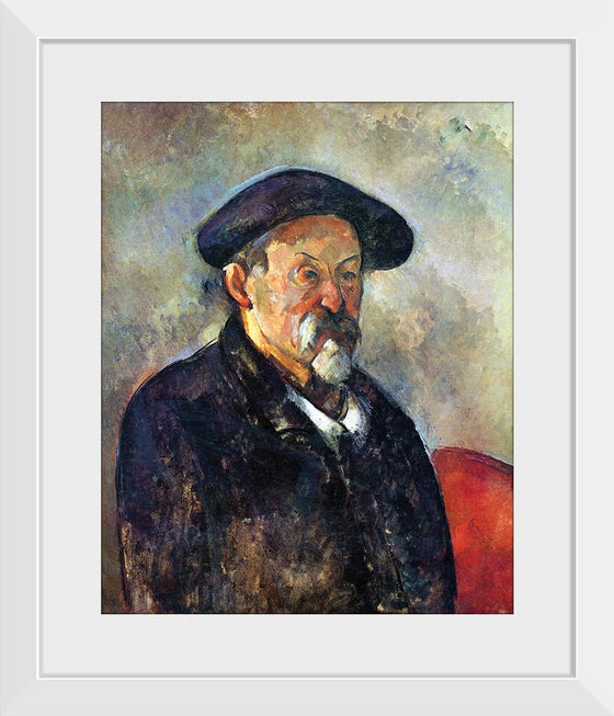 "Selbstporträt mit Barett(1898-1900)", Paul Cezanne