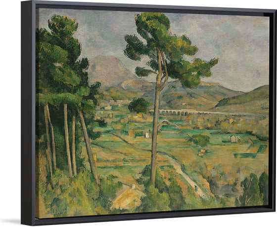 "Mont Sainte-Victoire and the Viaduct of the Arc River Valley(1882-1885)", Paul Cezanne