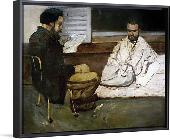 "Paul Alexis lisant à Émile Zola (Paul Alexis Reading a Manuscript to Zola)(1869)", Paul Cezanne