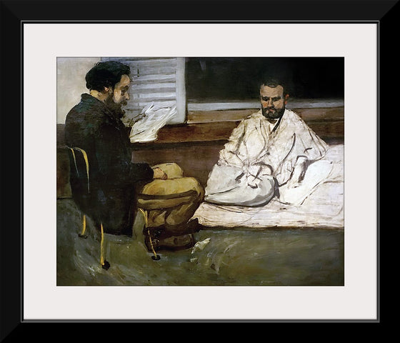 "Paul Alexis lisant à Émile Zola (Paul Alexis Reading a Manuscript to Zola)(1869)", Paul Cezanne