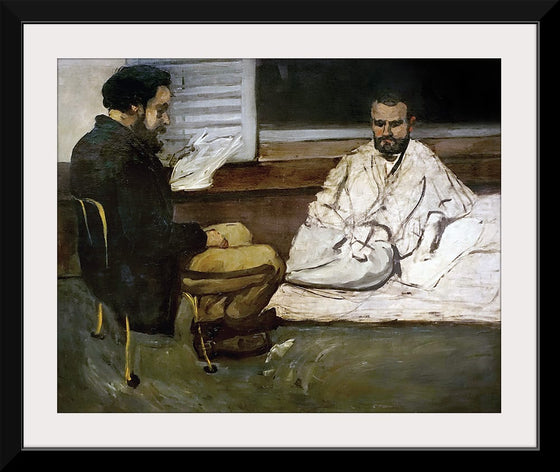 "Paul Alexis lisant à Émile Zola (Paul Alexis Reading a Manuscript to Zola)(1869)", Paul Cezanne