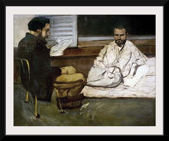 "Paul Alexis lisant à Émile Zola (Paul Alexis Reading a Manuscript to Zola)(1869)", Paul Cezanne