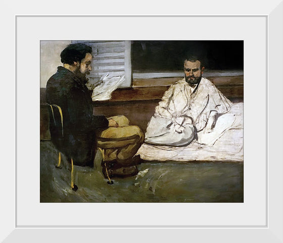 "Paul Alexis lisant à Émile Zola (Paul Alexis Reading a Manuscript to Zola)(1869)", Paul Cezanne