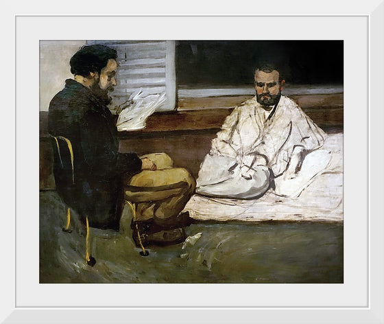 "Paul Alexis lisant à Émile Zola (Paul Alexis Reading a Manuscript to Zola)(1869)", Paul Cezanne