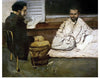 "Paul Alexis lisant à Émile Zola (Paul Alexis Reading a Manuscript to Zola)(1869)", Paul Cezanne