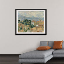 "Vue sur I'Estaque(1882-1883)", Paul Cezanne
