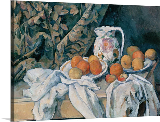 "Still Life with a Curtain(1898)", Paul Cezanne