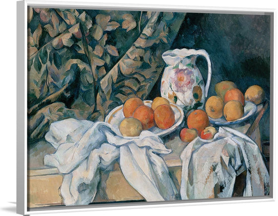 "Still Life with a Curtain(1898)", Paul Cezanne