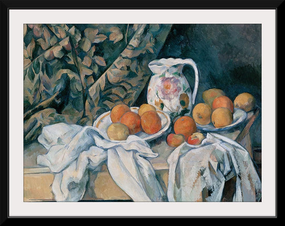 "Still Life with a Curtain(1898)", Paul Cezanne