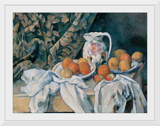 "Still Life with a Curtain(1898)", Paul Cezanne