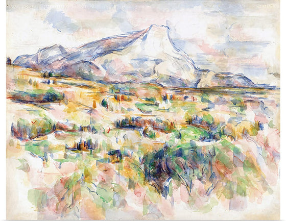 "La Montagne Sainte-Victoire vue des Lauves(1902)", Paul Cezanne