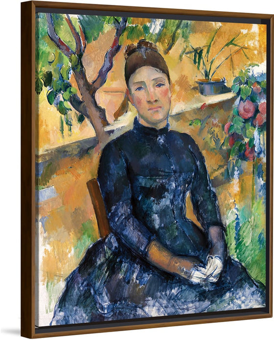 "Madame Cézanne dans la serre(1891)", Paul Cezanne