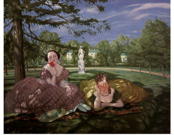 "Two ladies in the park (1919)", Konstantin Somov