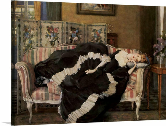 "A sleeping woman", Konstantin Somov