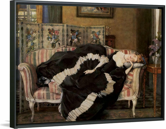 "A sleeping woman", Konstantin Somov