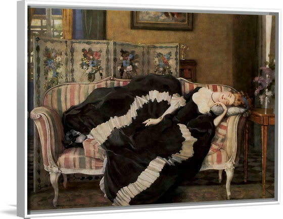 "A sleeping woman", Konstantin Somov